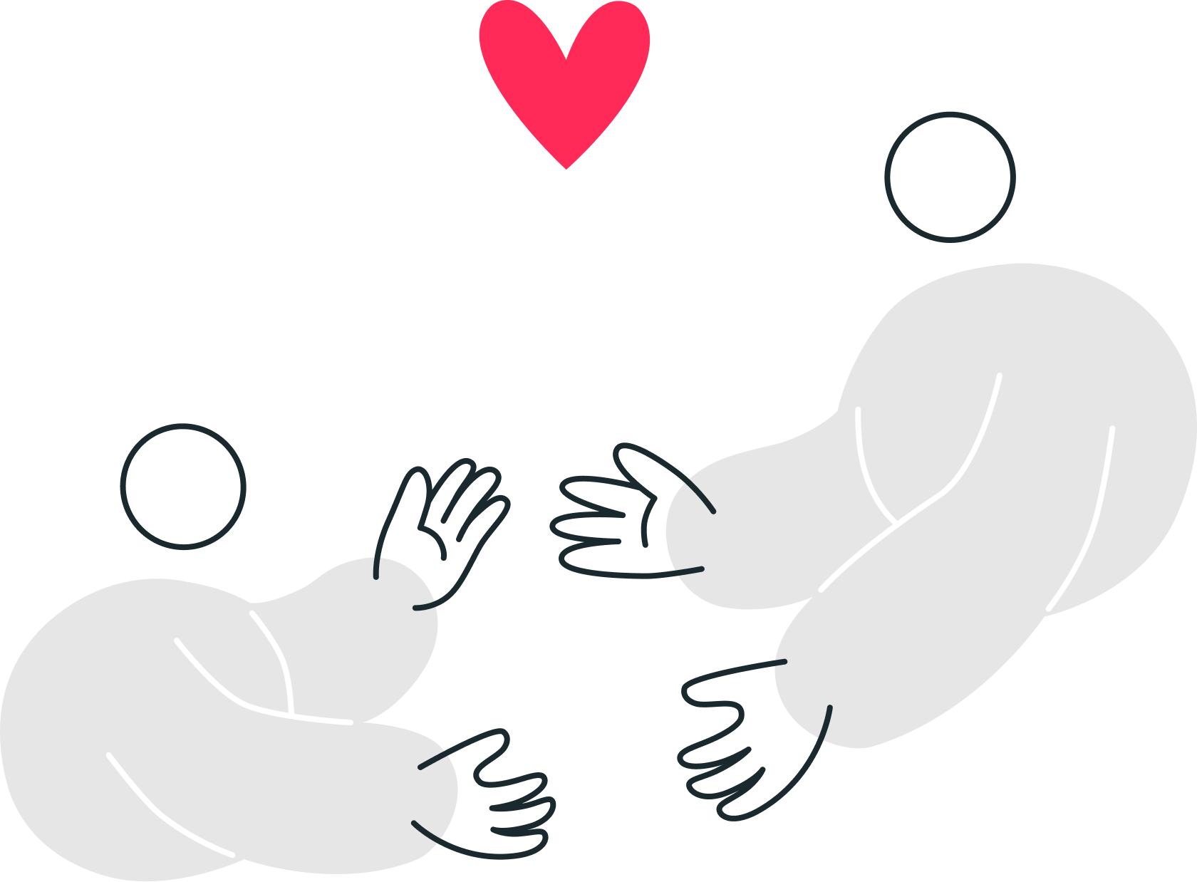 Healthy moms and kids illustration
